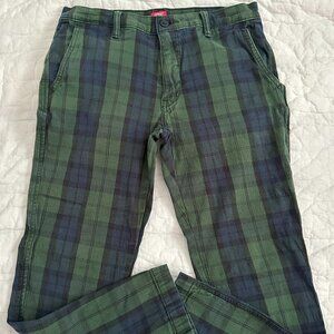 Levi's Green & Blue Plaid 30x30
